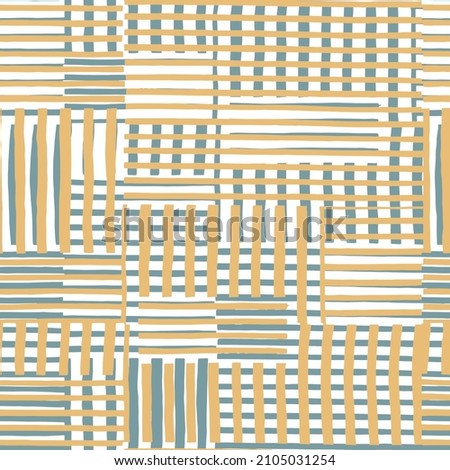 pattern with grunge horizontal and vertical hand made colored lines