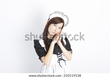An Image of Maid Costume Play