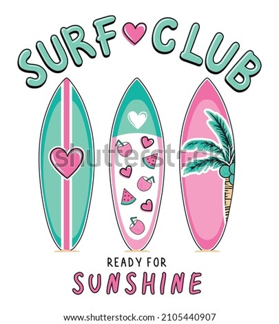 summer girls graphic tees vector designs and other uses Royalty-Free Stock Photo #2105440907
