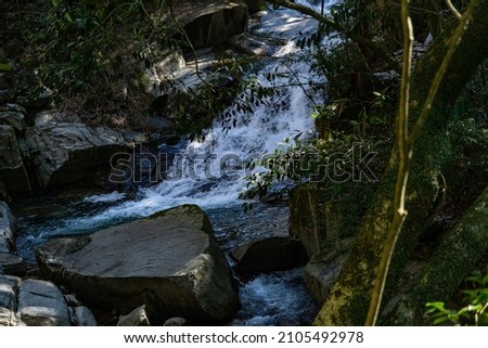 Waterfall is in mountain of Saga prefecture, JAPAN
