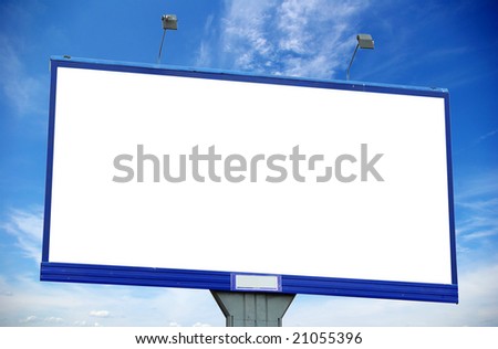 billboard on sky
