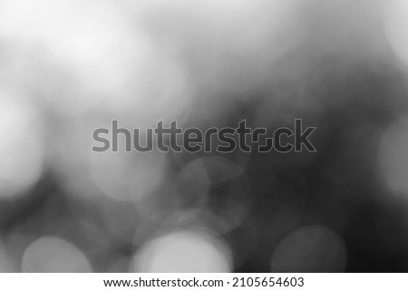 Black and white bokeh nature background