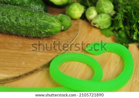 Fresh green vegetables and worm detox concept . High quality photo