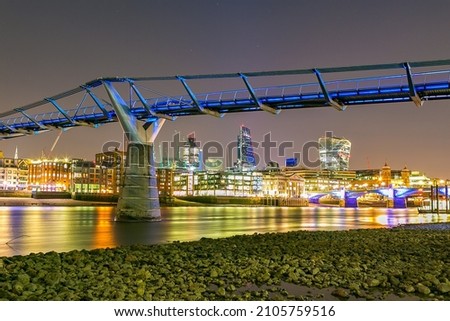 London by night, river thames southbank, cityscape, city light, light trails, boats, beautiful colors, night photography, london city by night, 