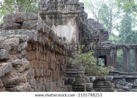 Adventure of exploring mystic Angkor Wat temple, Siem Reap, Cambodia