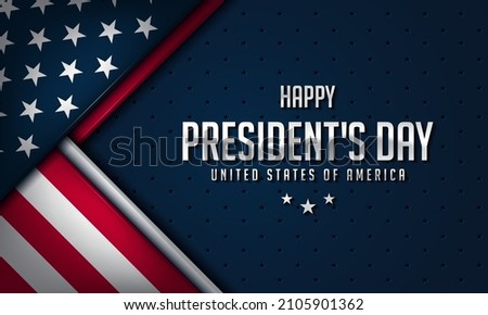 President’s Day Background Design. Banner, Poster, Greeting Card. Vector Illustration. Royalty-Free Stock Photo #2105901362
