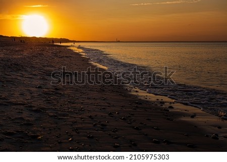 Beautiful Sunset in the Cape Cod's Beaches