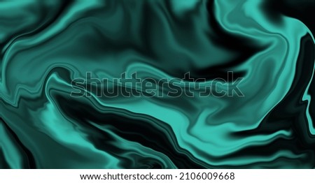 Black green background. Illustration of fabric or paint streaks. Rich texture. Beautiful texture for backgrounds
