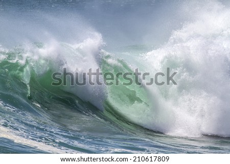 Picture of Perfect Ocean Wave. Indian Ocean.