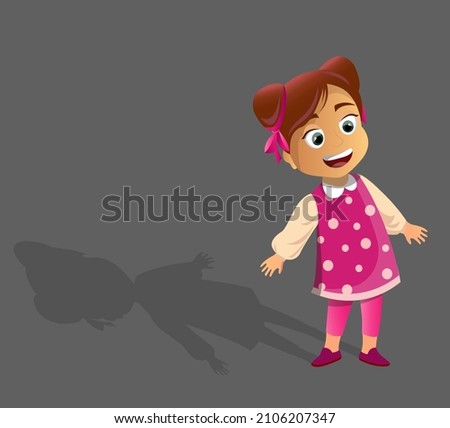Little girl in a dress