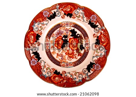 Antique dinner plate. Royalty-Free Stock Photo #21062098
