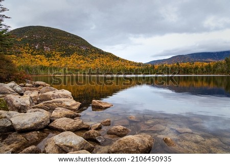 Lonesome Lake in Fall Season Royalty-Free Stock Photo #2106450935