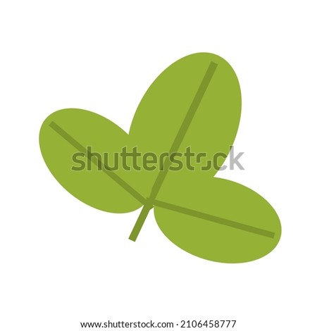 Cartoon scene with plant on white background illustration for the children