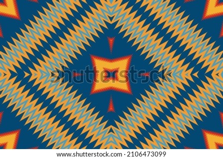 Ethnic tribal pattern or home wallpaper. kat pattern geometric ethnic oriental traditional. Design of background, carpet, wallpaper, clothing, wrapping, batik, fabric, illustration, embroidery style.