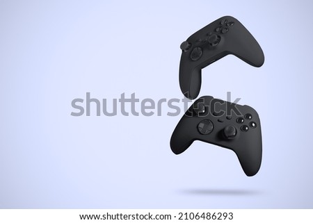 Next Generation game controllers isolated Royalty-Free Stock Photo #2106486293