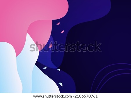 Modern dark blue pink abstract wave background. Suit for business, corporate, institution, party, festive, seminar, and talks