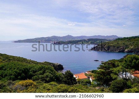 Classified bay site of Anse de Paulilles mediterranean at Port-Vendres in french Occitanie south france