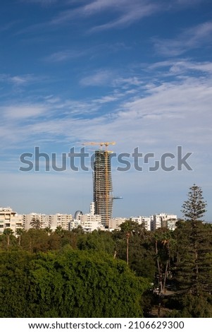 Skyscraper under construction in Limassol