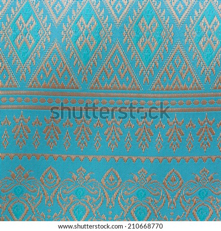 Pattern style Thai Silk