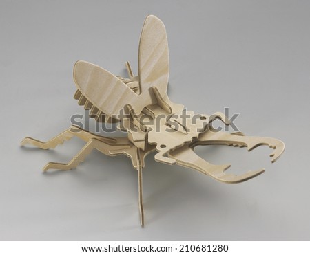 Stag Beetle Made Of Wood