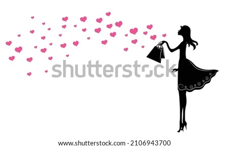 Illustration of love and valentine day,