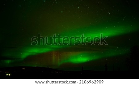 Northern lights aurora borealis sky