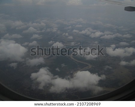 the view of the sky is beautiful and mesmerizing when viewed from the airplane window