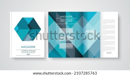 Brochure cover design vector template.
