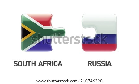 South Africa Russia High Resolution Puzzle Concept