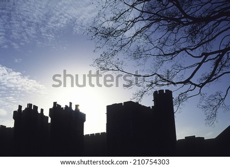 Silhouette Of Windsor Castle