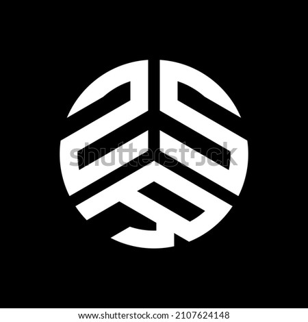 ZSR letter logo design on black background. ZSR creative initials letter logo concept. ZSR letter design.
