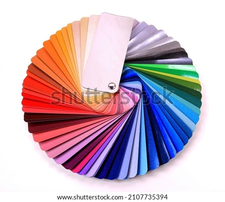 Color Chart. Color Palette. Sample Colors Catalogue.