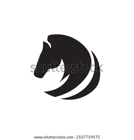 Horse vector design. Clean and simple.
