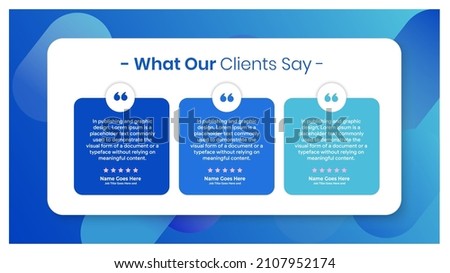 Creative Testimonial banner, Quote , Infographic, Banner Template Editable Vector Illustration Royalty-Free Stock Photo #2107952174