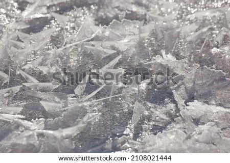 gray background,ice in the photo close-up