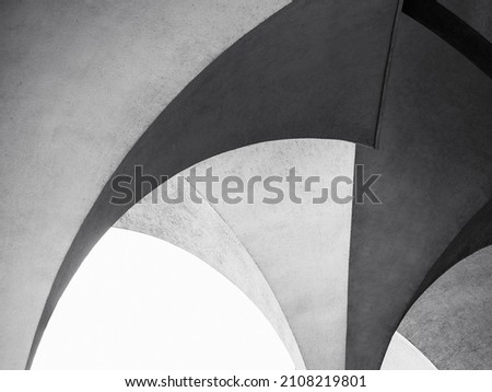 Cement wall textured background Shade shadow lighting Architecture details Royalty-Free Stock Photo #2108219801