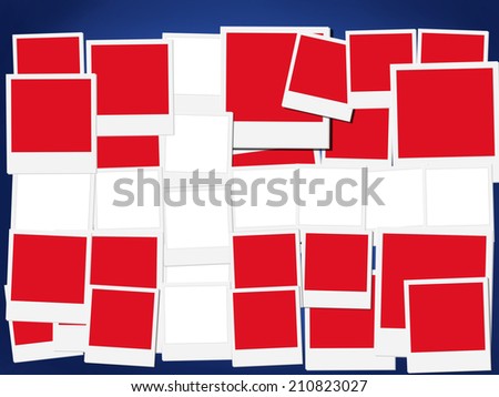 An illustration of the flag of Denmark, photo frame 