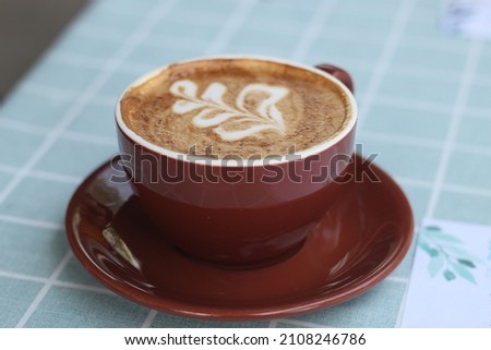 Close up of a cup of Cappuccino, Soft Focus