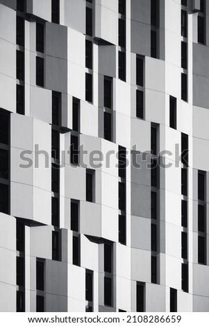 Architecture details Facade design Geometric pattern Modern Building exterior  Royalty-Free Stock Photo #2108286659