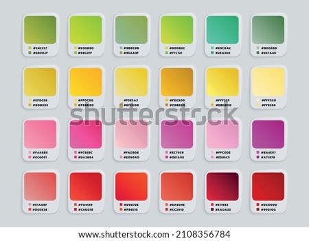 color swatch. catalog samples, trendy multicolored pallet. Vector illustration Royalty-Free Stock Photo #2108356784