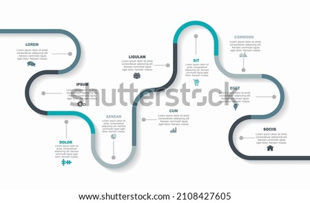 Infographic design template with place for your data. Vector illustration. Royalty-Free Stock Photo #2108427605