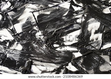 Grunge black and white paint brush stroke background Royalty-Free Stock Photo #2108486369