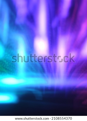 Blurry light painting from a combination of various colors 