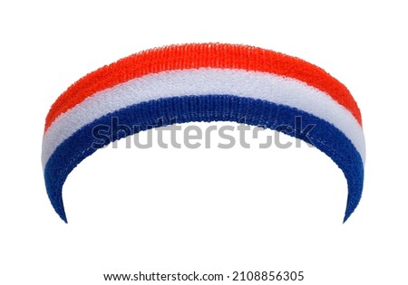 Red White and Blue USA Sweat Band Cut Out.