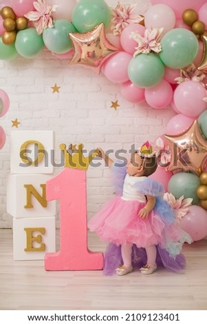 First birthday party for girl. Pink  decor