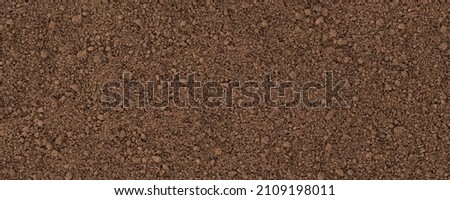 nature ground background, texture of fertile land. soil surface top view Royalty-Free Stock Photo #2109198011