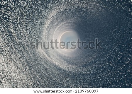 Sea fantasy, hydronautics. The road to the depths of the ocean, the impenetrable depths of the sea (innermost) Royalty-Free Stock Photo #2109760097