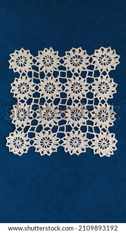 traditional crochet ,white mesh lace