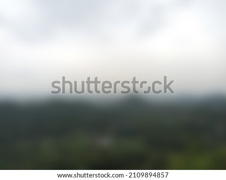 Blurred landscape view pictures with mountain and sky view