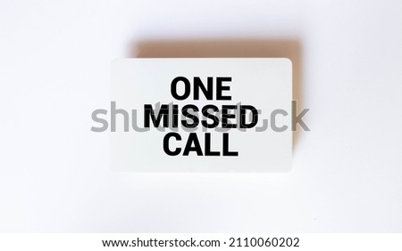 One missed call on the smartphone screen.